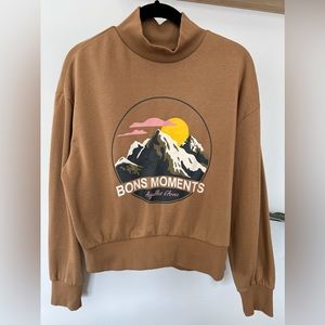Euro H&M Mockneck Mountain Sweater